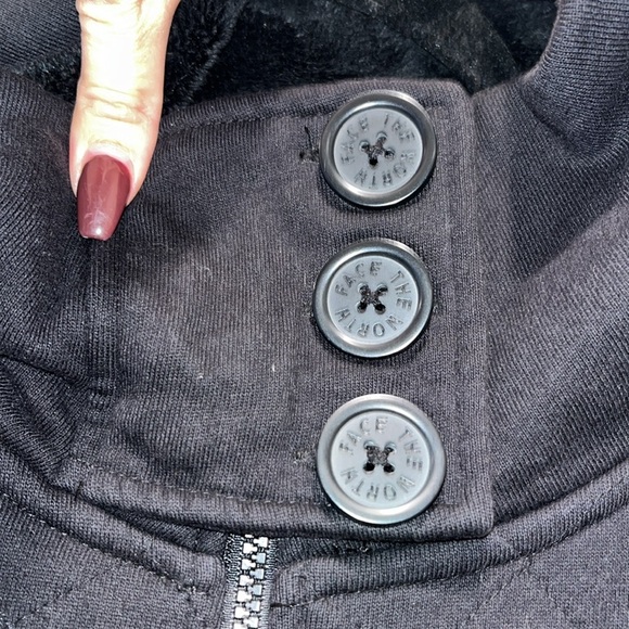 The North Face Caroluna Quilted long Jacket Fleece Lined Large L - Picture 7 of 13